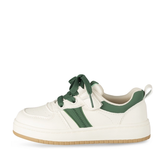 Baskets BLANC/VERT Garçon