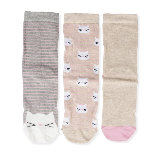 Chaussettes ARGENT / ROSE Femme