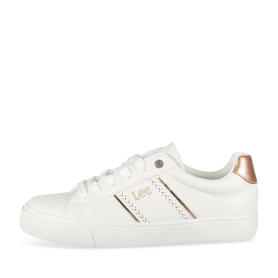 Baskets BLANC/ROSE Femme