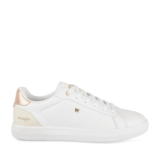 Baskets BLANC/ROSE Femme