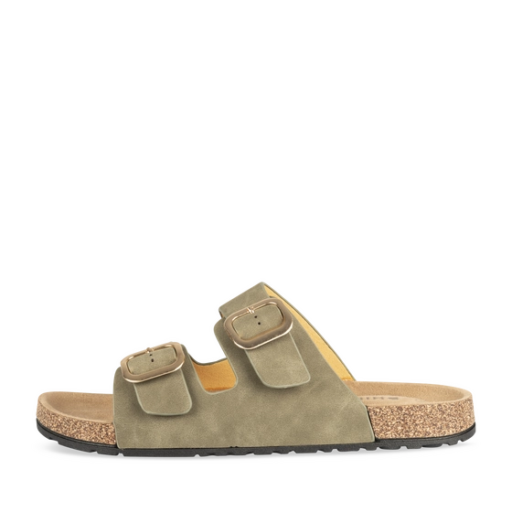 Mules VERT/KAKI Femme