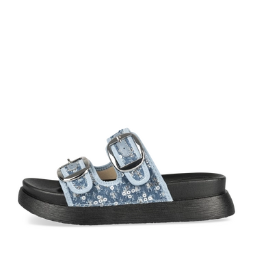 Mules BLEU Femme