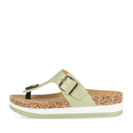 Tongs VERT Femme