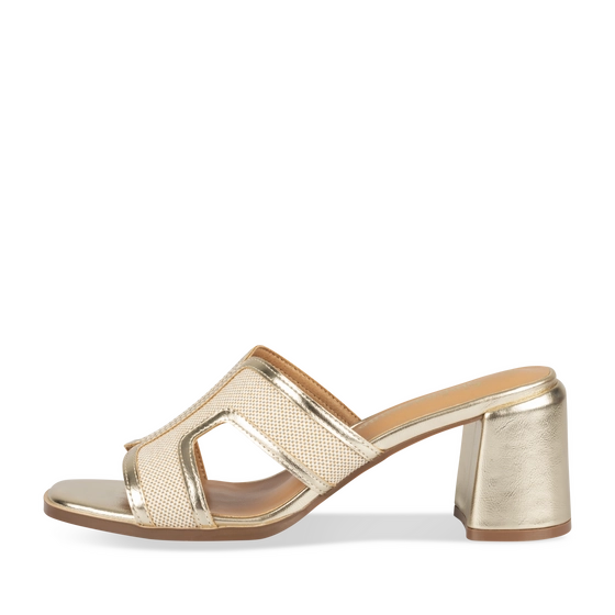 Mules BEIGE/GOLD Woman