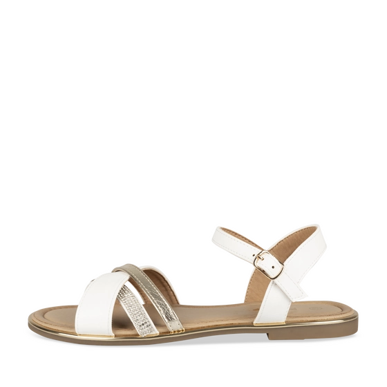 Sandals WHITE / GOLD Woman