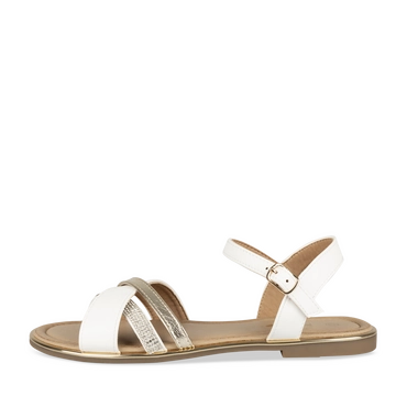 Sandales BLANC/OR Femme