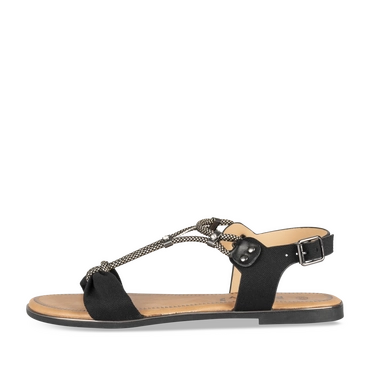 Sandals BLACK / PEWTER Woman