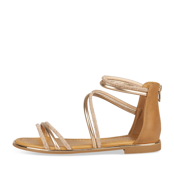 Sandales MARRON/ROSE Femme