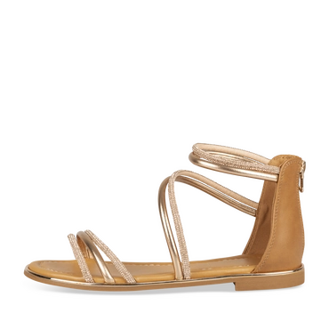 Sandals BROWN / PINK Woman
