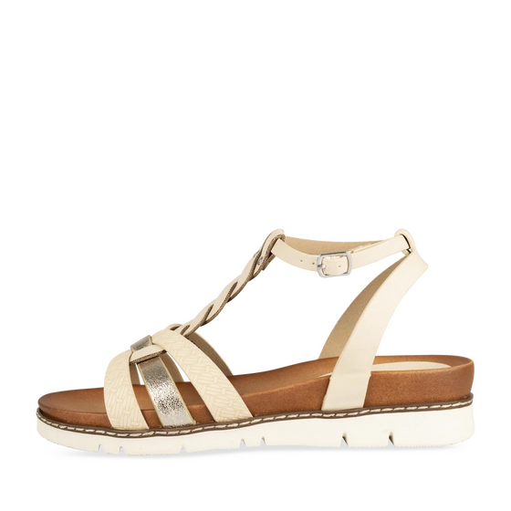 Sandals BEIGE/GOLD Woman