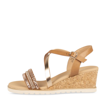 Sandals BROWN / PINK Woman