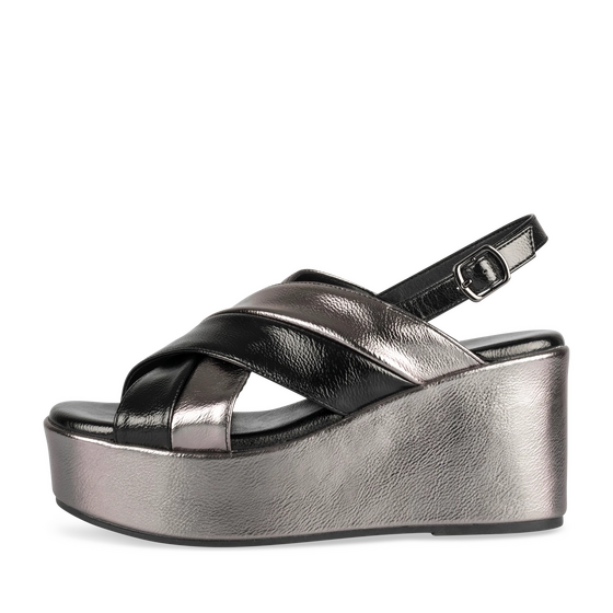 Sandales NOIR/ARGENT Femme