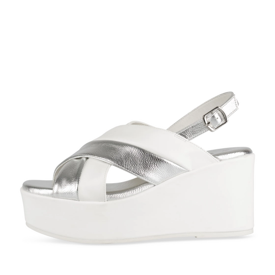 Sandals WHITE/SILVER Woman