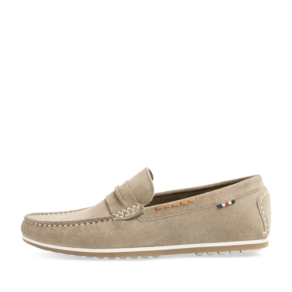Mocassins BEIGE Homme A Enfiler Uni SAN MARINA mocassins-beige-homme-a-enfiler-uni-san-marina