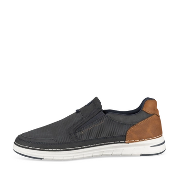Baskets MARINE/COGNAC Homme