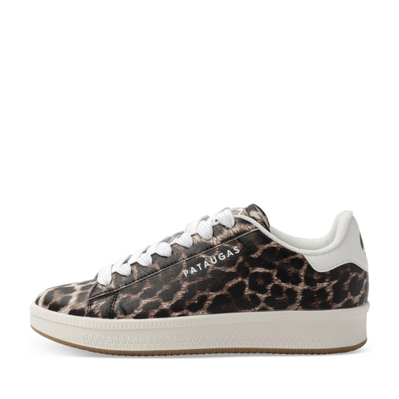 Baskets MARRON/LEOPARD Femme