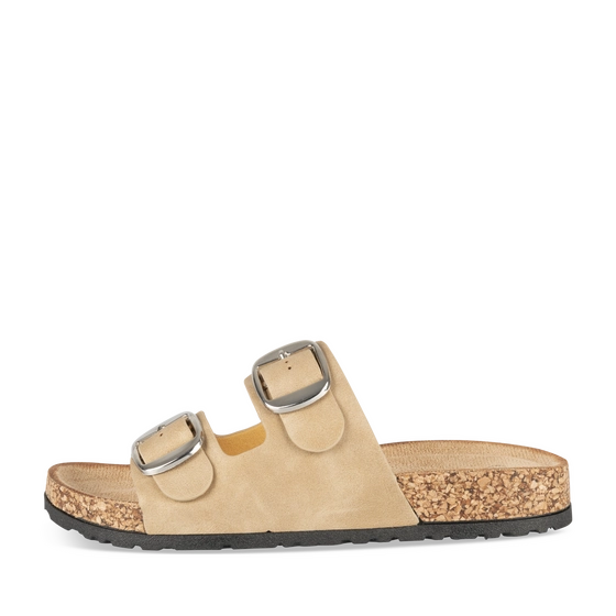 Mules BEIGE/OR Femme
