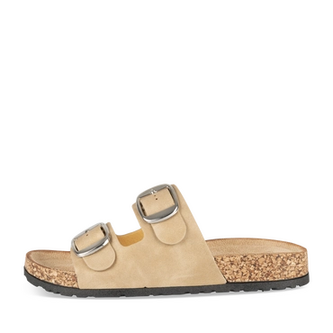 Mules BEIGE/OR Femme