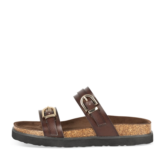 Mules MARRON Femme