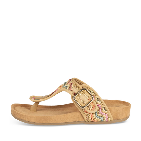 Tongs MARRON Femme