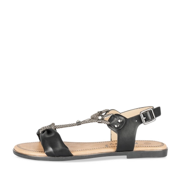 Sandals BLACK / PEWTER Woman