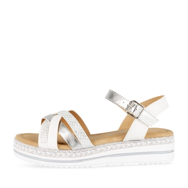 Sandals WHITE/SILVER Woman