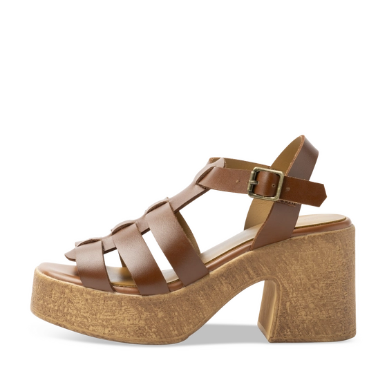 Sandals BROWN Woman