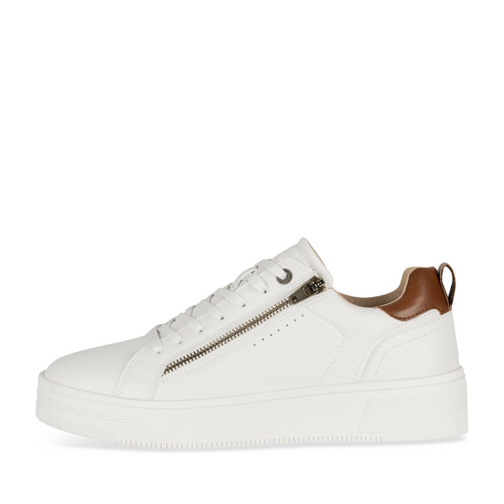 Baskets BLANC/MARRON Homme