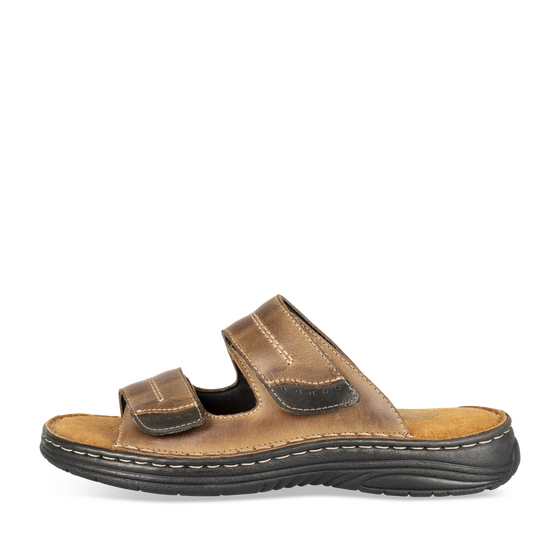 Mules MARRON Homme