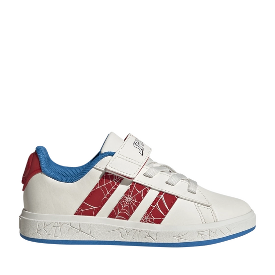 Baskets GRAND COURT SPIDERMAN BLANC Garçon