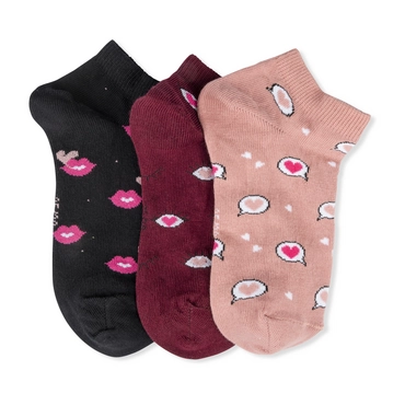 Socks GRIS/NOIR/ROUGE Woman