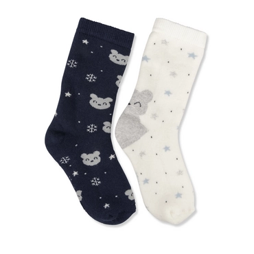 Socks BLANC/GRIS/MARINE Girl