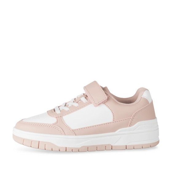 Baskets BLANC/ROSE Fille