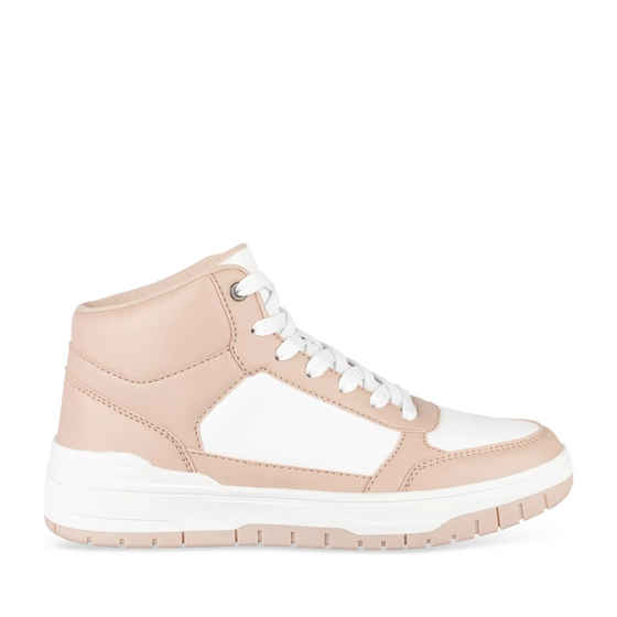 Baskets BLANC/ROSE Femme