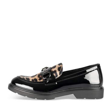 Ballerines NOIR/LEOPARD Fille