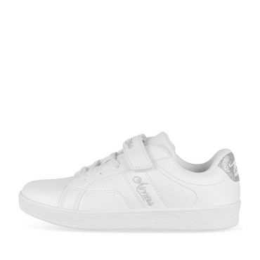 Baskets BLANC/ARGENT Fille