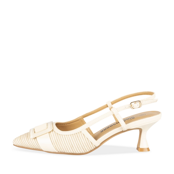 High heels WHITE/BEIGE Woman