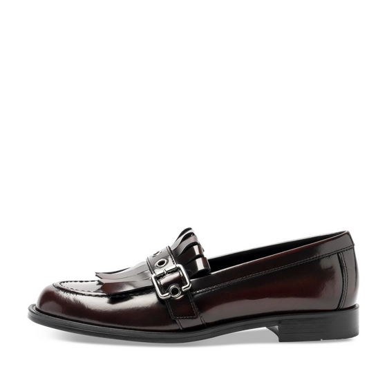 Mocassins ROUGE/NOIR Femme