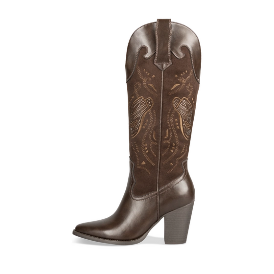 Bottes MARRON FONCE Femme