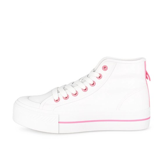 Baskets BLANC/ROSE Femme