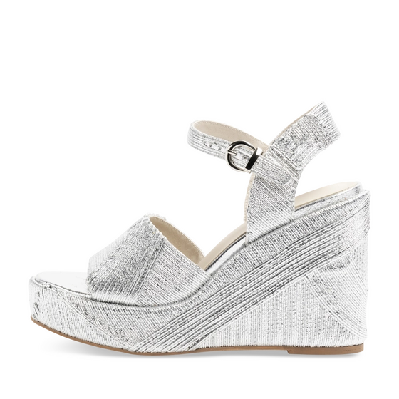 Sandals SILVER Woman