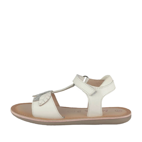 Sandals WHITE NINI & GIRLS LEATHER