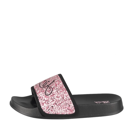 Claquettes NOIR/VIOLET Fille