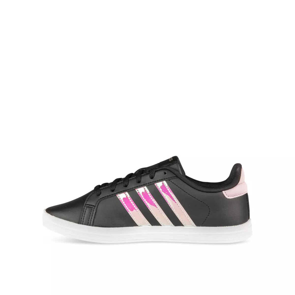Basket adidas femme noir outlet et rose