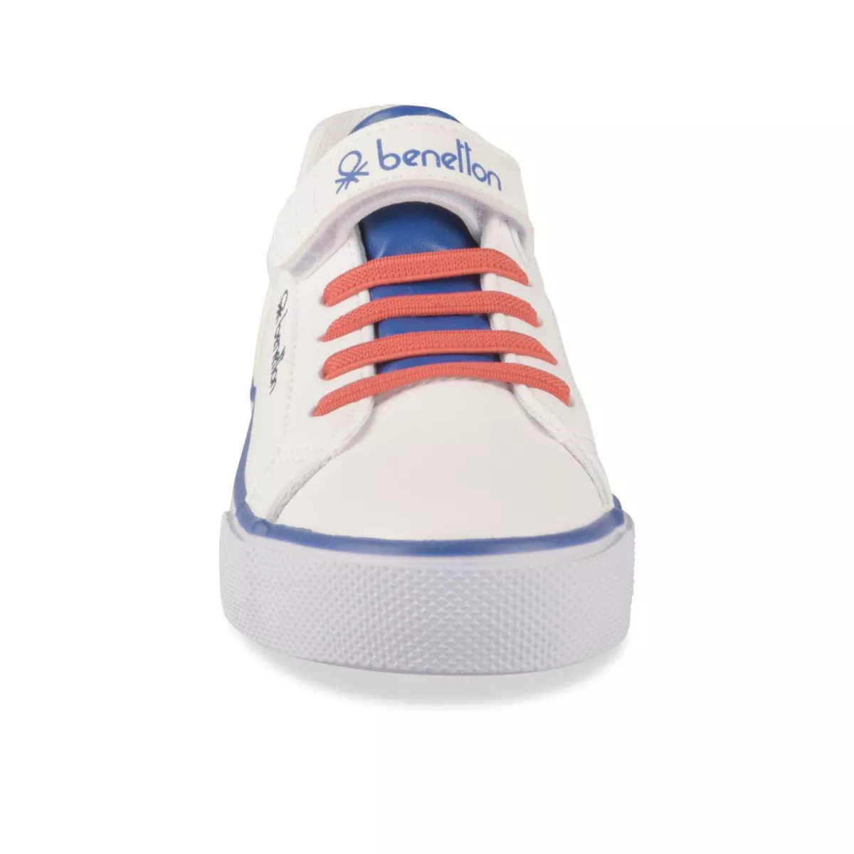 Benetton Baskets / sneakers Fille Blanc Blanc - Chaussures Baskets
