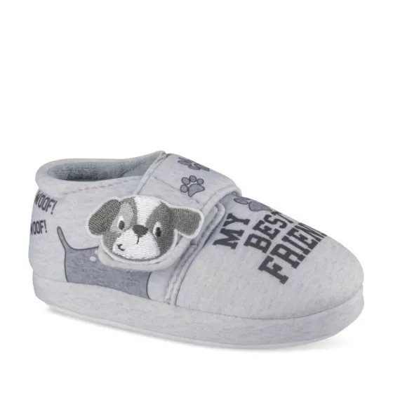 Chaussons GRIS CHARLIE & FRIENDS