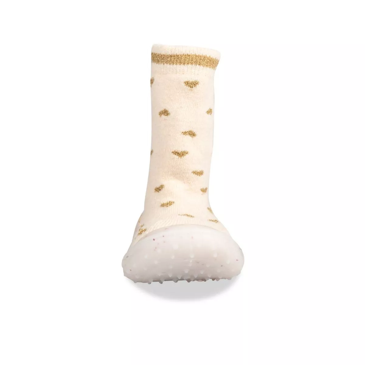 Chaussons chaussettes antidérapants - beige - Kiabi - 8.00€