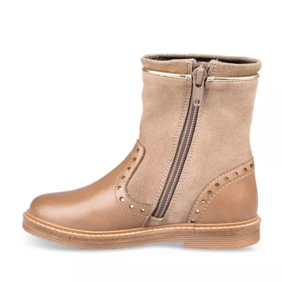 Ankle boots TAUPE NINI & GIRLS CUIR