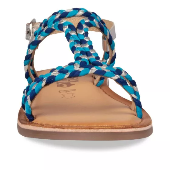 Sandals BLUE LOVELY SKULL CUIR