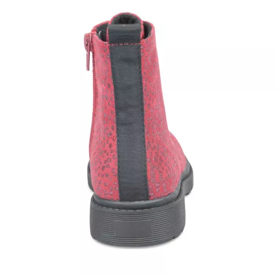 Ankle boots RED LOVELY SKULL